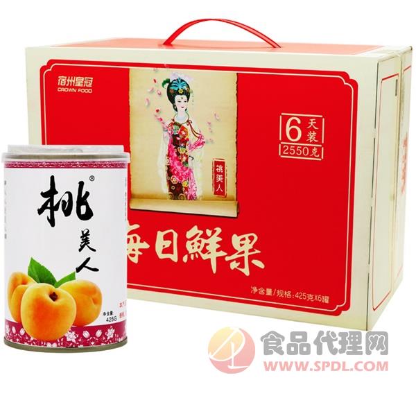 桃美人每日鲜果黄桃罐头礼盒