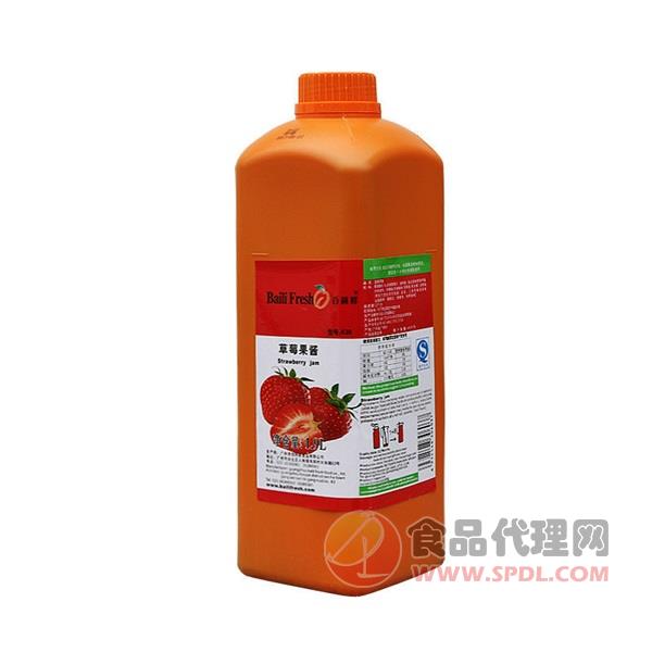 百利鲜草莓果酱果汁饮料1.9L