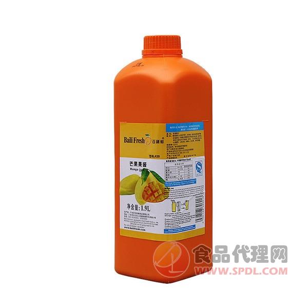 百利鲜芒果果酱果汁饮料1.9L