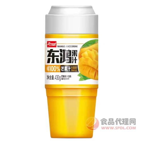 东鸿果汁芒果汁含果肉果汁饮料430g