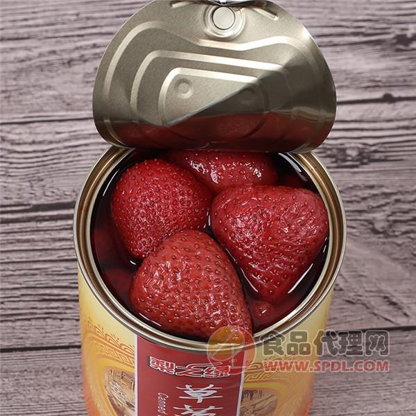 梨之缘草莓罐头425g