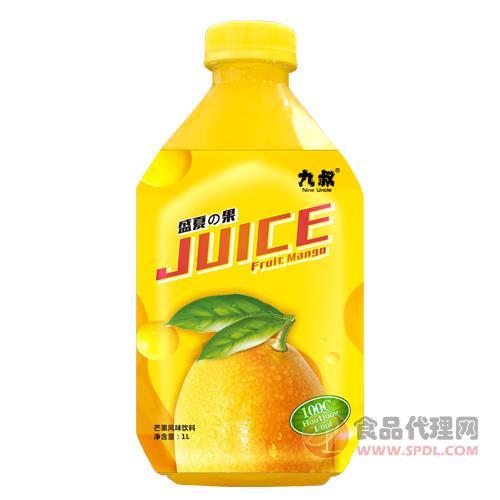九叔芒果风味饮料1L