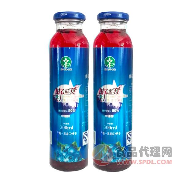锦秋野蓝莓果汁饮料300ml