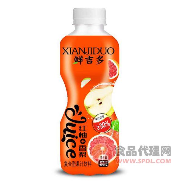 鲜吉多红柚+香梨复合型果汁饮料450ml
