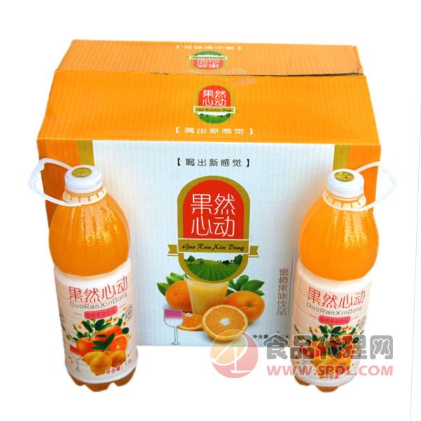 果然心动蜜橙果味饮料1.5Lx12瓶