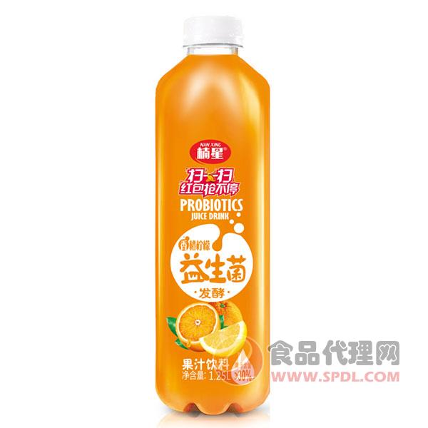 楠星益生菌发酵香橙汁饮料1.25L