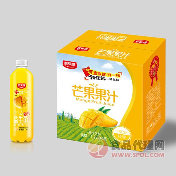 醇果滋芒果汁饮料1.25Lx6瓶