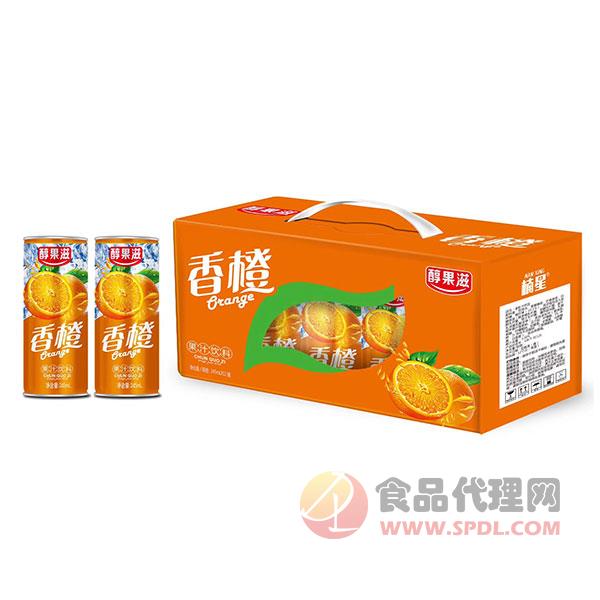 醇果滋香橙果汁饮料245mlx12瓶