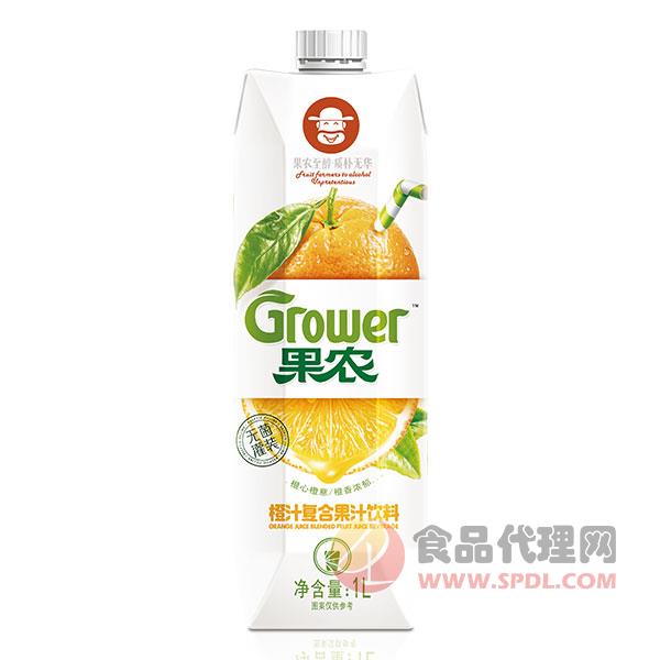 果农橙汁饮料1L