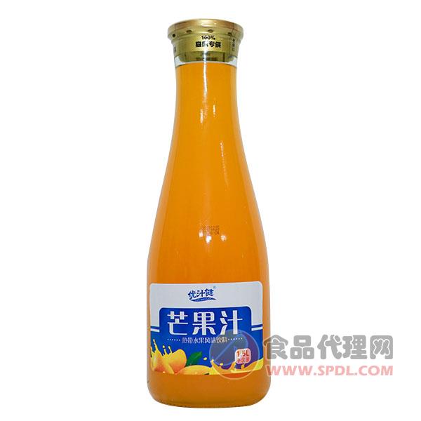 优汁健芒果汁饮料1.5L