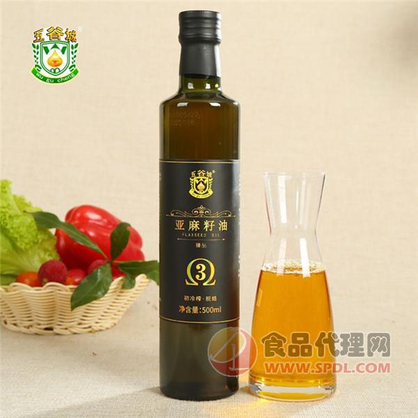 五谷城亚麻籽油500ML