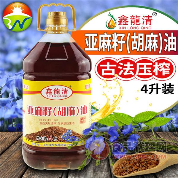 鑫龙清亚麻籽油4L