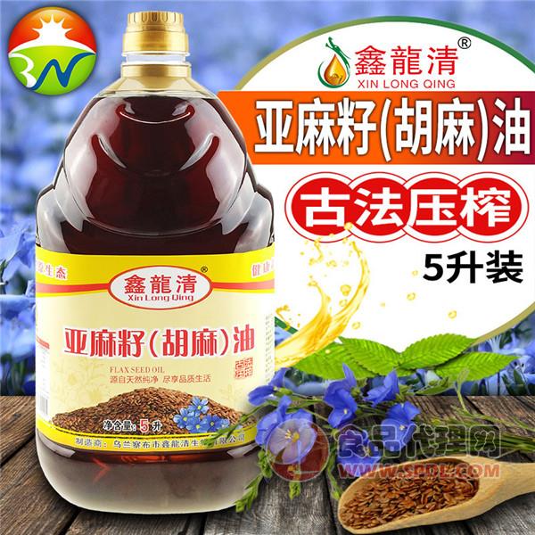 鑫龙清亚麻籽油5L