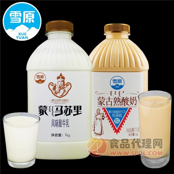 兰格格雪原风味酸牛乳1kg