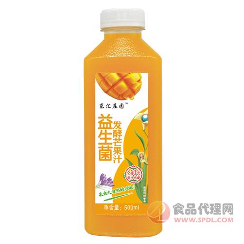 东汇庄园益生菌发酵芒果汁饮料500ml