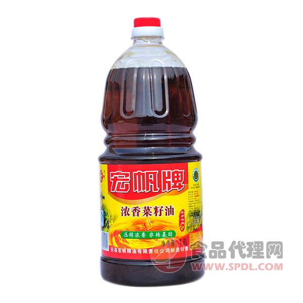 宏帆牌浓香菜籽油1.8L