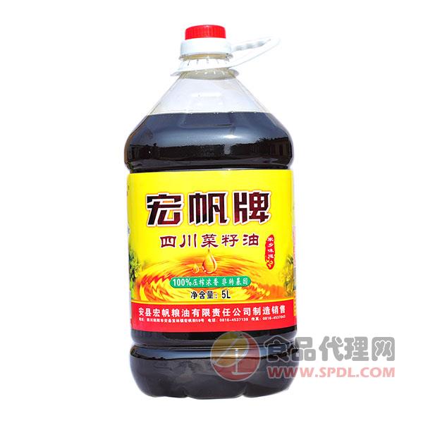 宏帆牌四川菜籽油5L