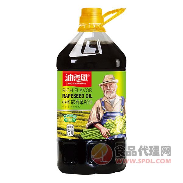 油香园小榨浓香菜籽油5L