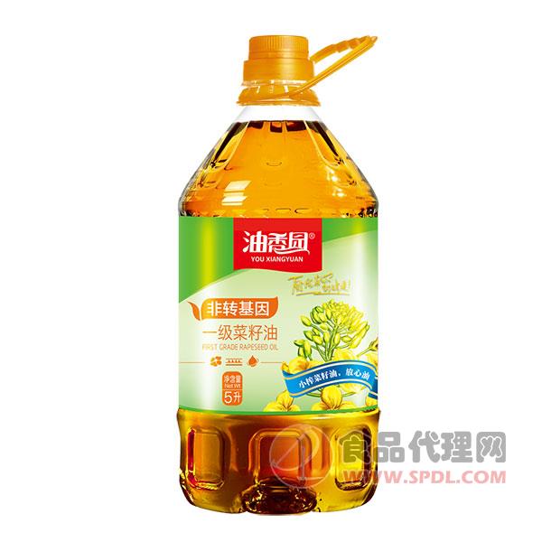 油香园一级菜籽油5L