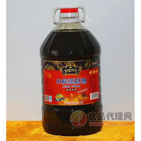 皇家川榨纯香小榨菜籽油10L