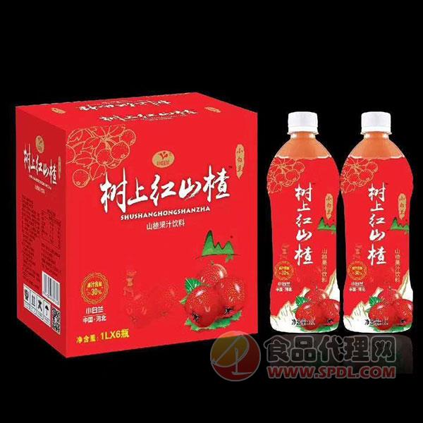 小白兰树上红山楂汁饮料1Lx6瓶