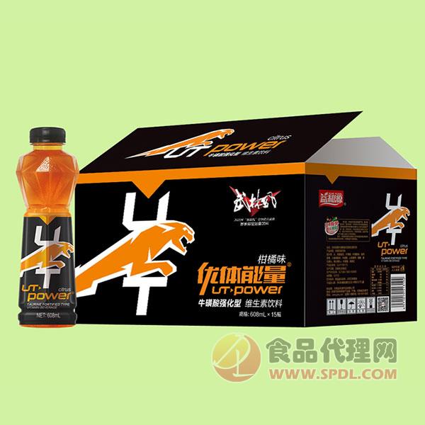 优体能量维生素饮料柑橘味608mlx15瓶