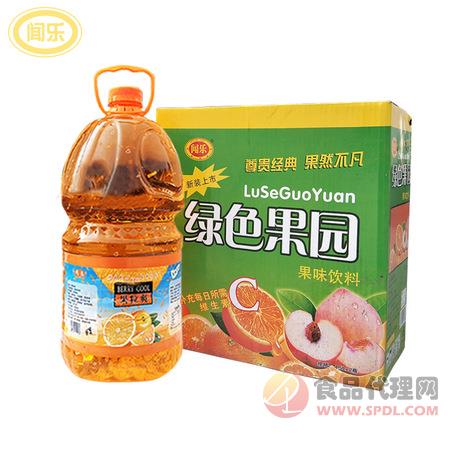 闻乐果粒爽橙汁饮料4.5Lx2瓶