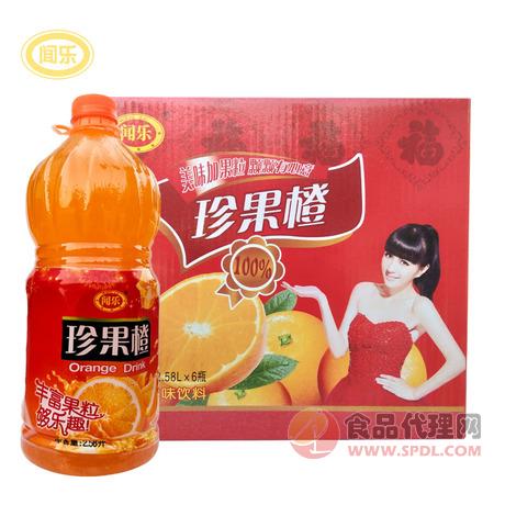 闻乐珍果橙橙汁饮料2.58Lx6瓶