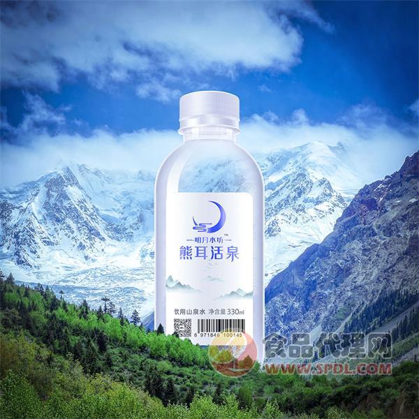 明月水坊熊耳活泉饮用山泉水330ml