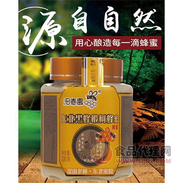 宏春园东北黑蜂椴树蜂蜜500g