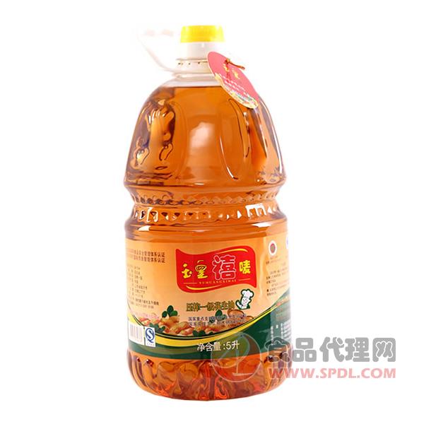 玉皇压榨一级花生油5L