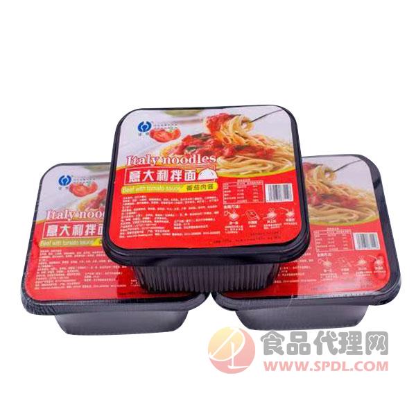 华统意大利拌面香菇肉酱味盒装