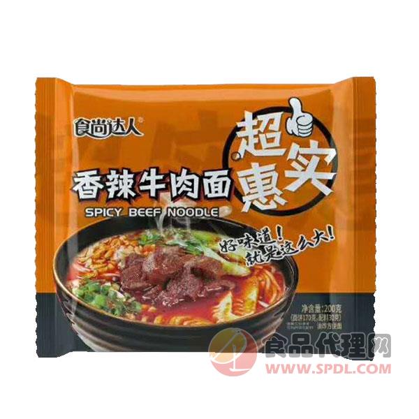 食尚达人香辣牛肉面200g