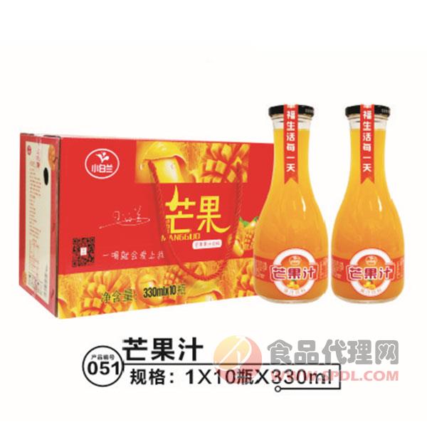 小白兰芒果汁饮料330mlx10瓶
