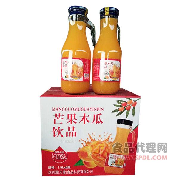 芒果木瓜汁饮料1.5Lx6瓶