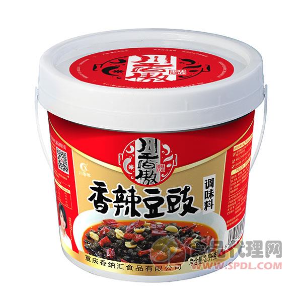 川香傲香辣豆豉调味料3.5kg