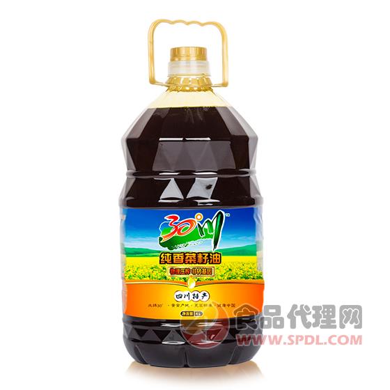 30°川纯香菜籽油5L