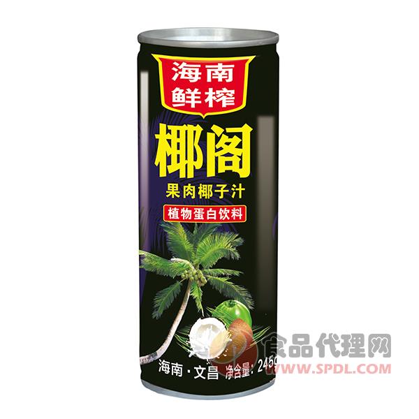 椰阁果肉椰子汁饮料245g