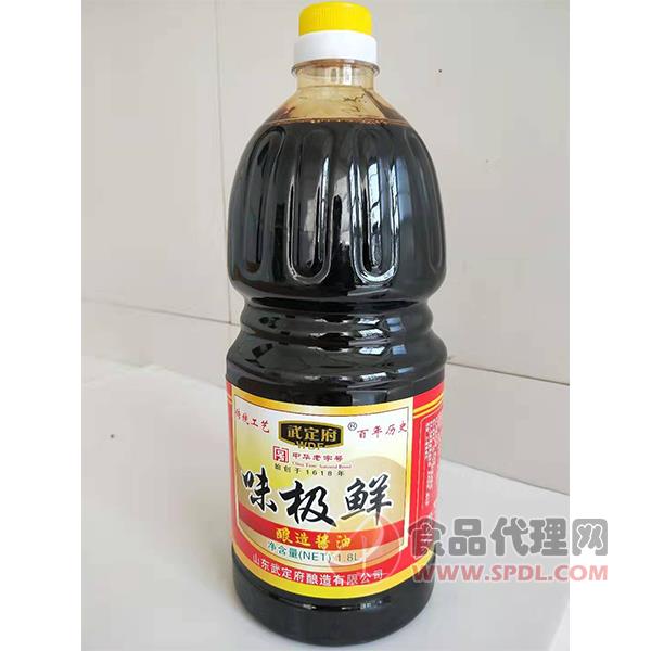 武定府味极鲜酿造酱油1.8L