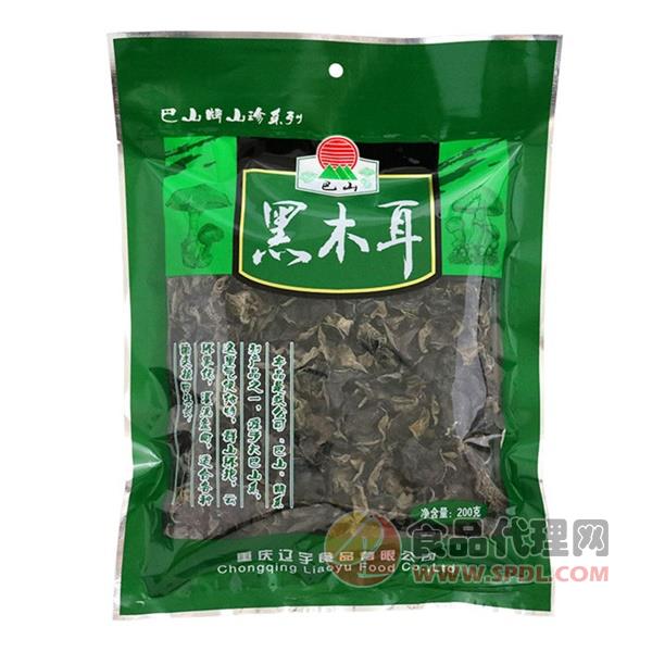 巴山黑木耳200g