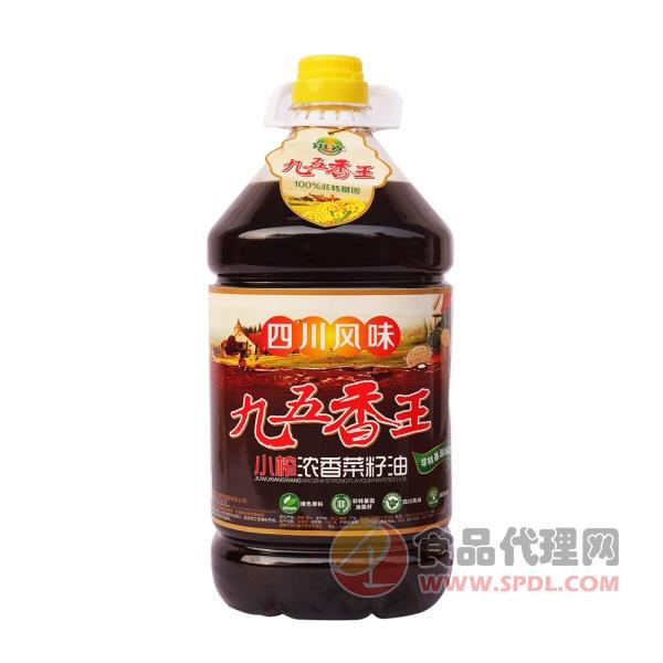 九五香王小榨浓香菜籽油5L