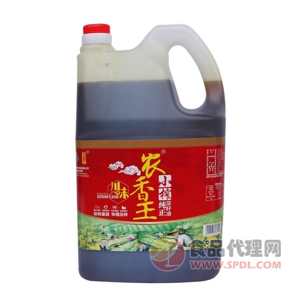 农香王小榨纯正菜籽油4L