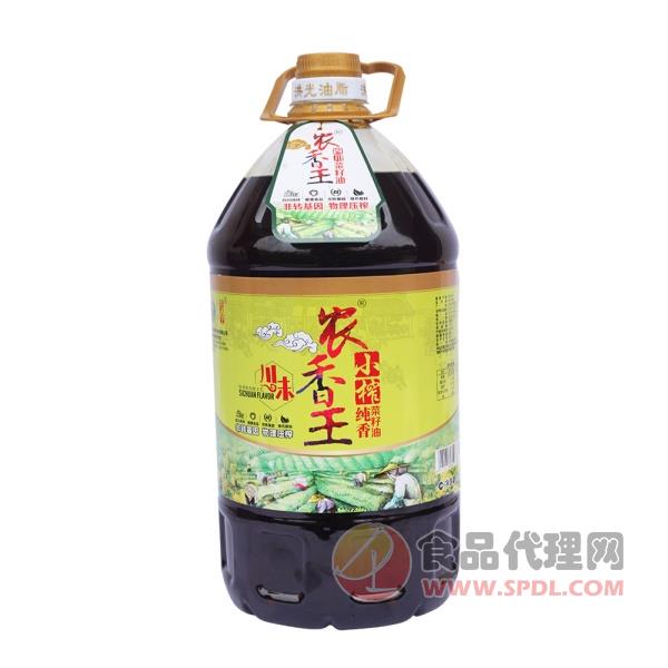 农香王小榨纯正川味菜籽油5L