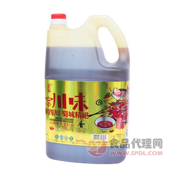 农香王小榨醇香菜籽油4L