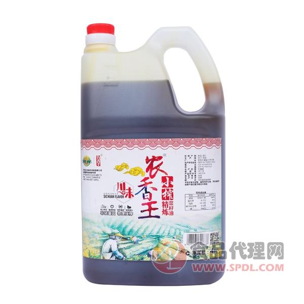 农香王小榨精炼菜籽油4L