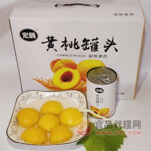 宏砀黄桃罐头礼盒