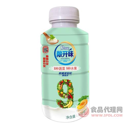 敞开味果蔬乳酸菌饮品（8种蔬菜+9种水果）338ml