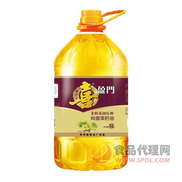 喜盈门纯香菜籽油5L