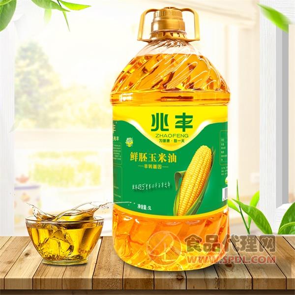 兆丰非转基因鲜胚玉米油5L