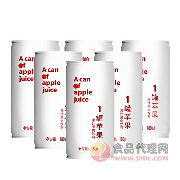 天芝润1罐苹果汁180ml